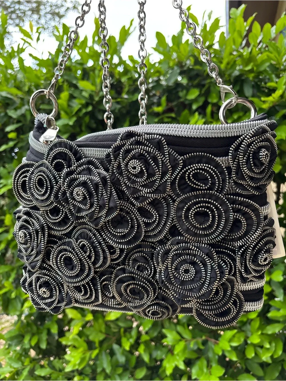 black and silver bag by BAM Bag